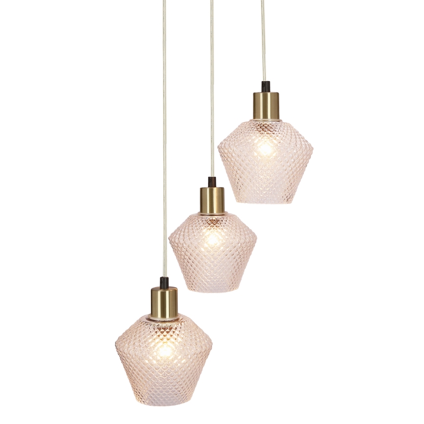 Luster na lanku GRENIKO 3xE14/40W/230V