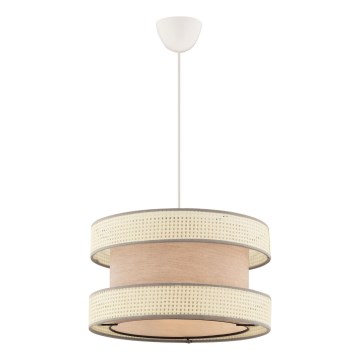 Luster na lánku HALO 1xE27/60W/230V béžový/krémový