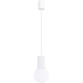 Luster na lanku HALO 1xG9/8W/230V pr. 12 cm biela