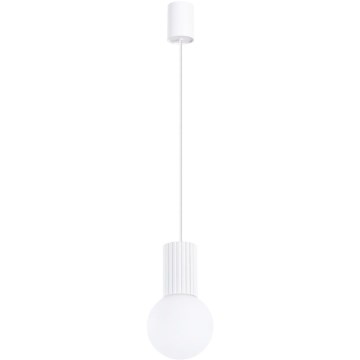 Luster na lanku HALO 1xG9/8W/230V pr. 12 cm biela