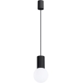 Luster na lanku HALO 1xG9/8W/230V pr. 12 cm čierna