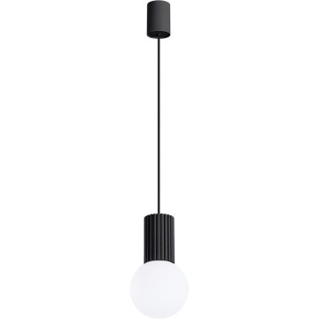 Luster na lanku HALO 1xG9/8W/230V pr. 12 cm čierna