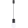Luster na lanku HALO 1xG9/8W/230V pr. 12 cm čierna