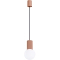 Luster na lanku HALO 1xG9/8W/230V pr. 12 cm hnedá