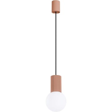Luster na lanku HALO 1xG9/8W/230V pr. 12 cm hnedá