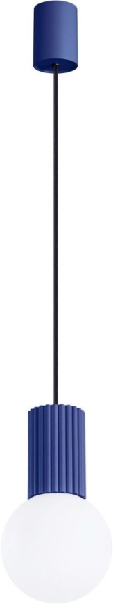 Luster na lanku HALO 1xG9/8W/230V pr. 12 cm modrá