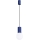 Luster na lanku HALO 1xG9/8W/230V pr. 12 cm modrá