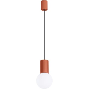 Luster na lanku HALO 1xG9/8W/230V pr. 12 cm oranžová