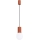 Luster na lanku HALO 1xG9/8W/230V pr. 12 cm oranžová