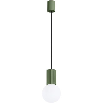 Luster na lanku HALO 1xG9/8W/230V pr. 12 cm zelená