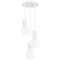 Luster na lanku HALO 3xG9/8W/230V pr. 25 cm biela
