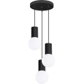 Luster na lanku HALO 3xG9/8W/230V pr. 25 cm čierna