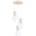 Luster na lanku HALO 3xG9/8W/230V pr. 25 cm krémová
