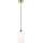 Luster na lanku HARMA 1xE27/15W/230V pr. 14 cm biela/zlatá