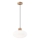 Luster na lanku HARMONY 1xE27/15W/230V pr. 30 cm biela/dub