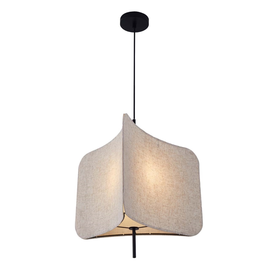Luster na lanku HAVANA 1xE27/20W/230V pr. 50 cm béžová