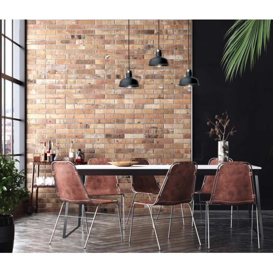 Luster na lanku HEBE 3xE27/60W/230V čierna