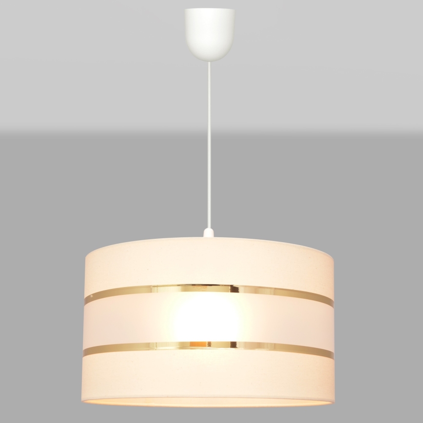 Luster na lanku HELEN 1xE27/15W/230V krémová