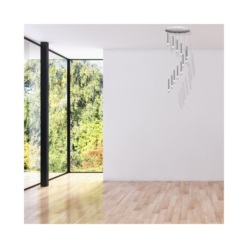 Luster na lanku ICE 12xLED/1W/230V
