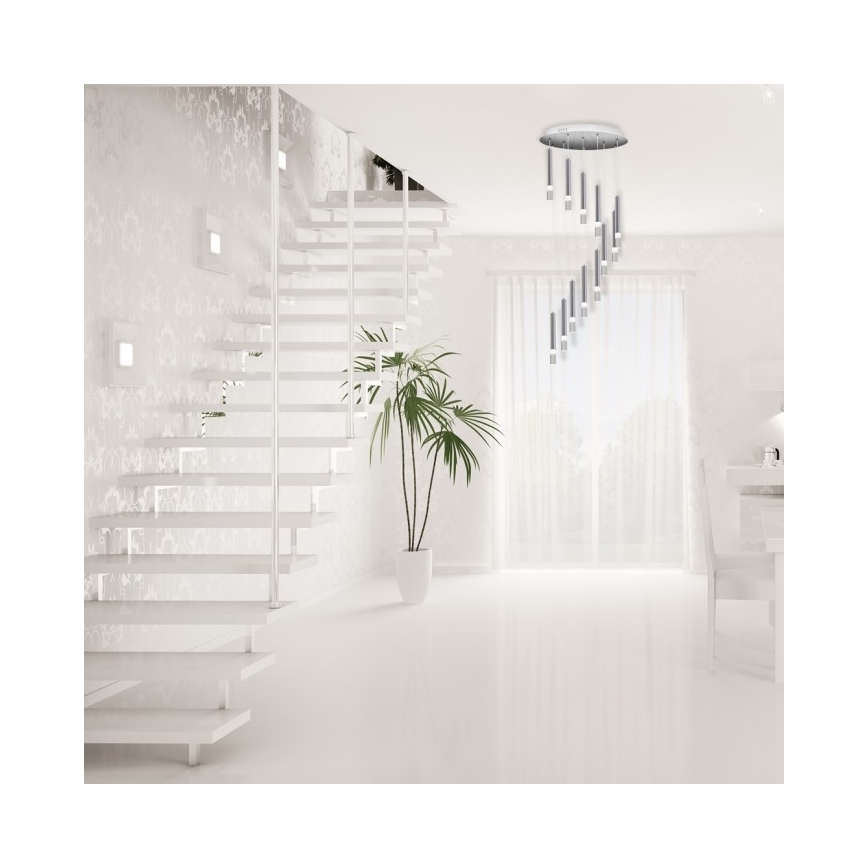 Luster na lanku ICE 12xLED/1W/230V