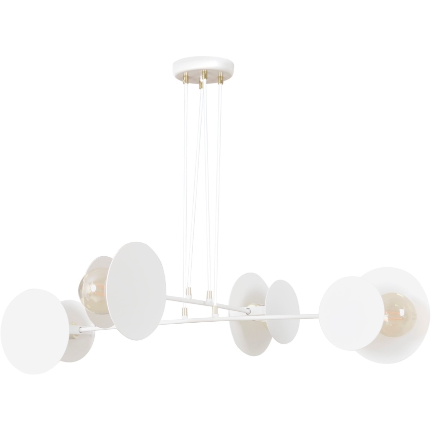 Luster na lanku IDEA 4xE27/15W/230V biela
