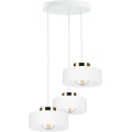 Luster na lanku IGNIA 3xE27/60W/230V biela