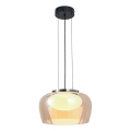 Luster na lanku INSIEME 1xGX53/10W/230V pr. 35 cm dymová béžová