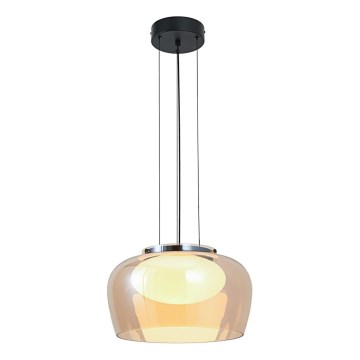 Luster na lanku INSIEME 1xGX53/10W/230V pr. 35 cm dymová béžová