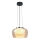 Luster na lanku INSIEME 1xGX53/10W/230V pr. 35 cm dymová béžová