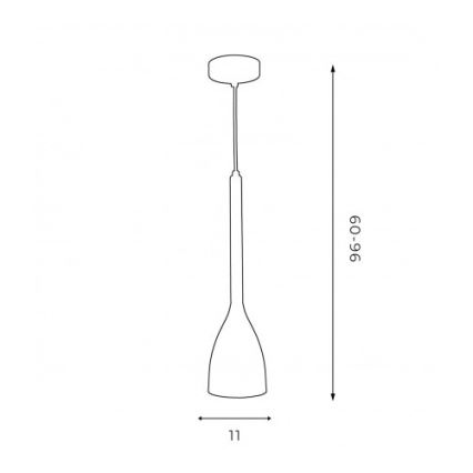 Luster na lanku ISTAPPAR 1xE27/60W/230V čierna/zlatá