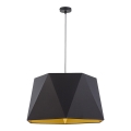 Luster na lanku IVO 1xE27/25W/230V čierna/zlatá