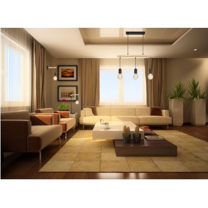Luster na lanku IZZY 3xE27/60W/230V