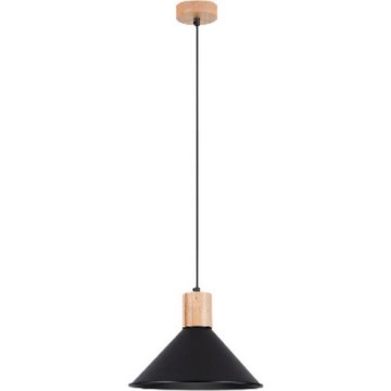 Luster na lanku JAGA 1xE27/15W/230V pr. 30 cm čierna