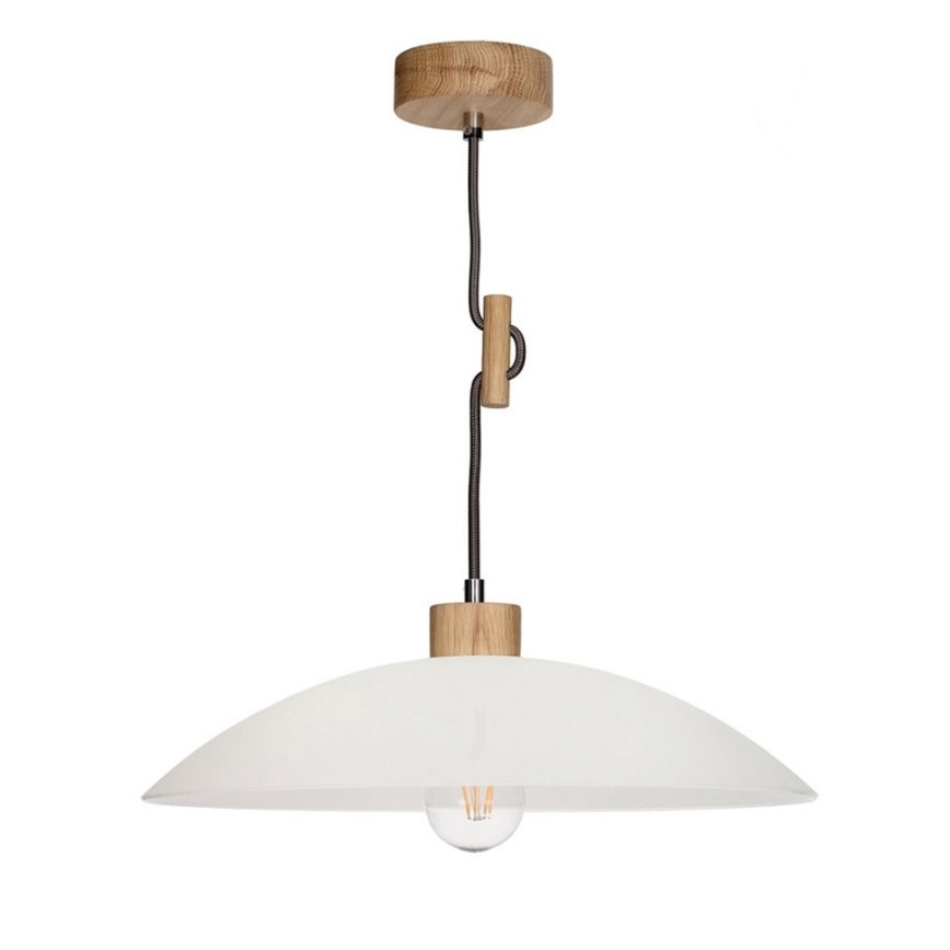 Luster na lanku JONA 1xE27/60W/230V dub
