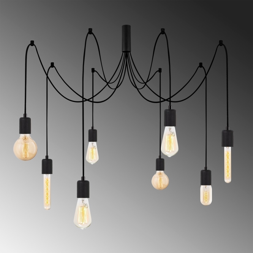 Luster na lanku KABLUNI 8xE27/100W/230V pavúk