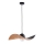 Luster na lanku KAPELLO 1xE27/60W/230V pr. 55 cm čierna/medená