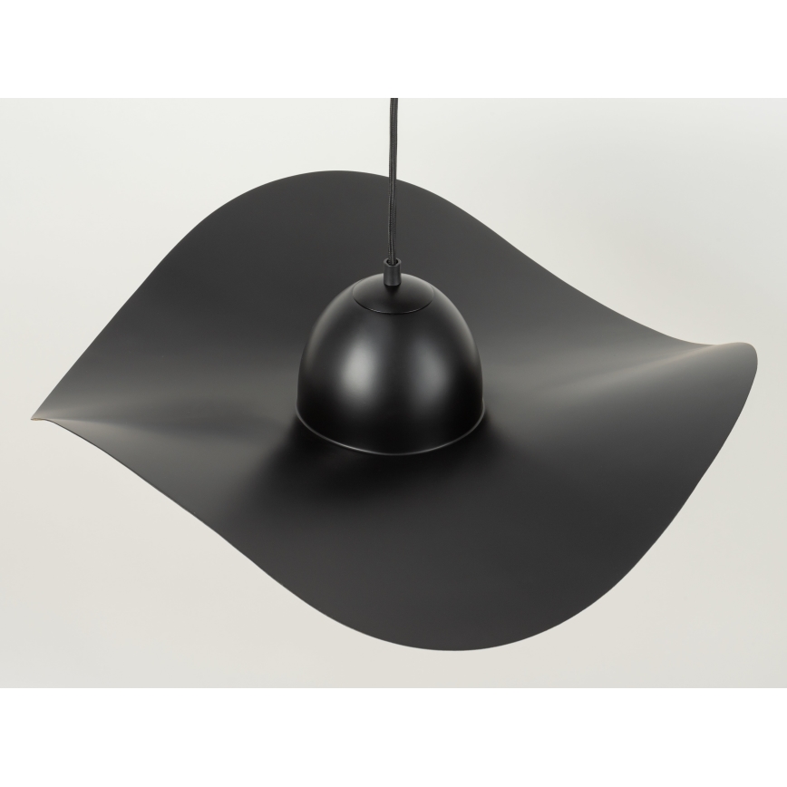 Luster na lanku KAPELLO 1xE27/60W/230V pr. 55 cm čierna/medená