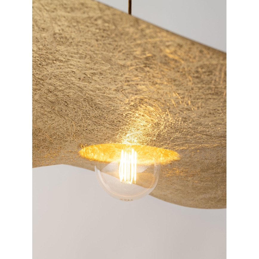 Luster na lanku KAPELLO 1xE27/60W/230V pr. 55 cm čierna/zlatá