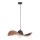 Luster na lanku KAPELLO 1xE27/60W/230V pr. 55 cm hnedá/medená
