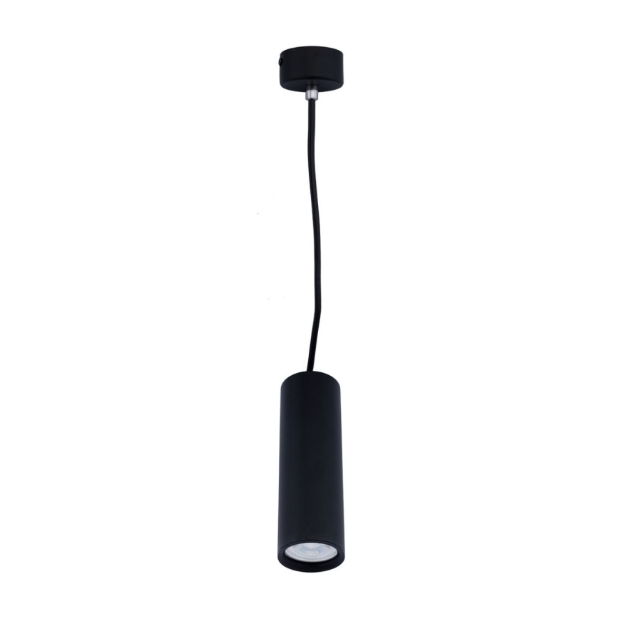 Luster na lanku KARADON 1xGU10/30W/230V 17 cm čierna
