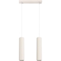 Luster na lanku KARBON 2xGU10/10W/230V krémová