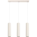 Luster na lanku KARBON 3xGU10/10W/230V krémová