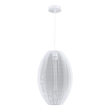 Luster na lanku KAREI 1xE27/20W/230V pr. 30 cm biela