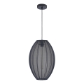 Luster na lanku KAREI 1xE27/20W/230V pr. 30 cm čierna