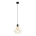Luster na lanku KARO 1xE27/15W/230V zlatá/čierna