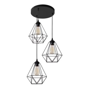 Luster na lanku KARO 3xE27/15W/230V
