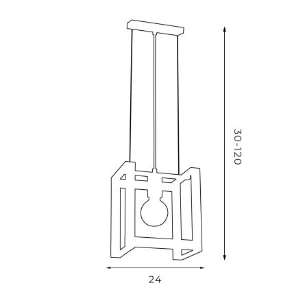 Luster na lanku KARTEL 1xE27/60W/230V