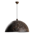 Luster na lanku KURE 1xE27/40W/230V pr. 60 cm šedá