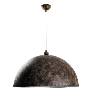 Luster na lanku KURE 1xE27/40W/230V pr. 60 cm šedá