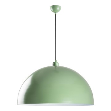Luster na lanku KURE 1xE27/40W/230V zelená